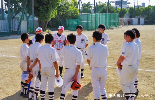 06BULLS 若江中学野球部訪問