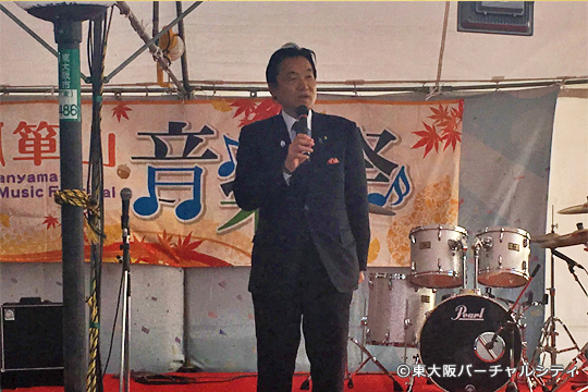 野田市長も駆けつけてご挨拶。ラグビーワールドカップに向けてのお話などされていました