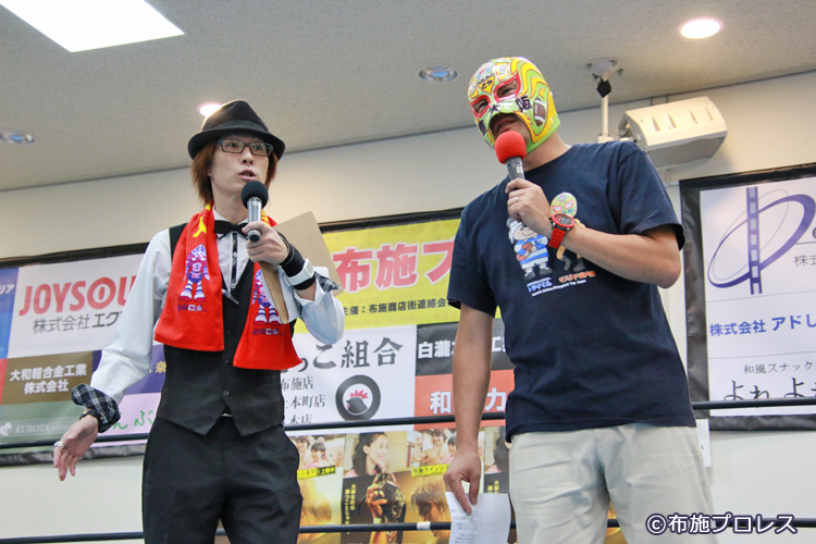 病気療養中にもかかわらず駆けつけてくれたTU-KOさんとマスクド東大阪の二人がMC